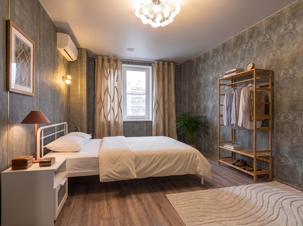 Bedroom refurnished in an Art Deco style by DecoScale